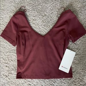 NWT Lululemon size 6 short sleeve align top *WILLING TO TRADE
